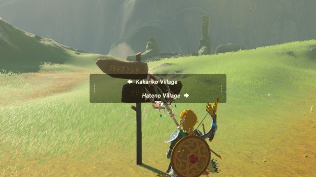 going to hateno village in zelda