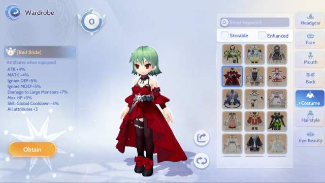 Red Bride costume in Ragnarok Origin