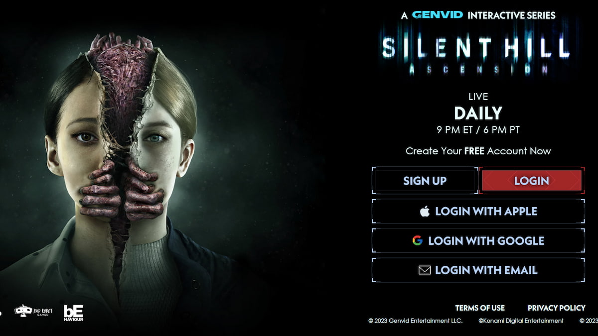 silent hill ascension menu